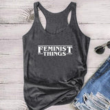 FEMINIST THINGS Pinting Women T-shirt Feminist Feminism Round Neck Summer Tees T-shirt Camisetas Mujer 2020 Hipster Tops Women