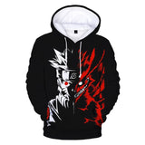 Naruto Hoodie Anime Cosplay Costume Sweatshirts Kakashi 3D Printed Pullover Men Women Fashion Casual Oversized Hoodies