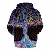 3d Hoodies Tree Sweatshirts men Abstract Hoody Anime Galaxy Sweatshirt Printed Colorful 3d Printed Psychedelic Hoodie Print
