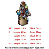 Pet Dogs Hoodie Coat Animal Printed Puppy Clothes For Small Medium Dog Teddy French Bulldog Winter Dog Clothes ropa para perro