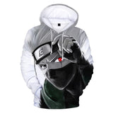 Naruto Hoodie Anime Cosplay Costume Sweatshirts Kakashi 3D Printed Pullover Men Women Fashion Casual Oversized Hoodies