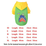 Pet Dogs Hoodie Coat Animal Printed Puppy Clothes For Small Medium Dog Teddy French Bulldog Winter Dog Clothes ropa para perro