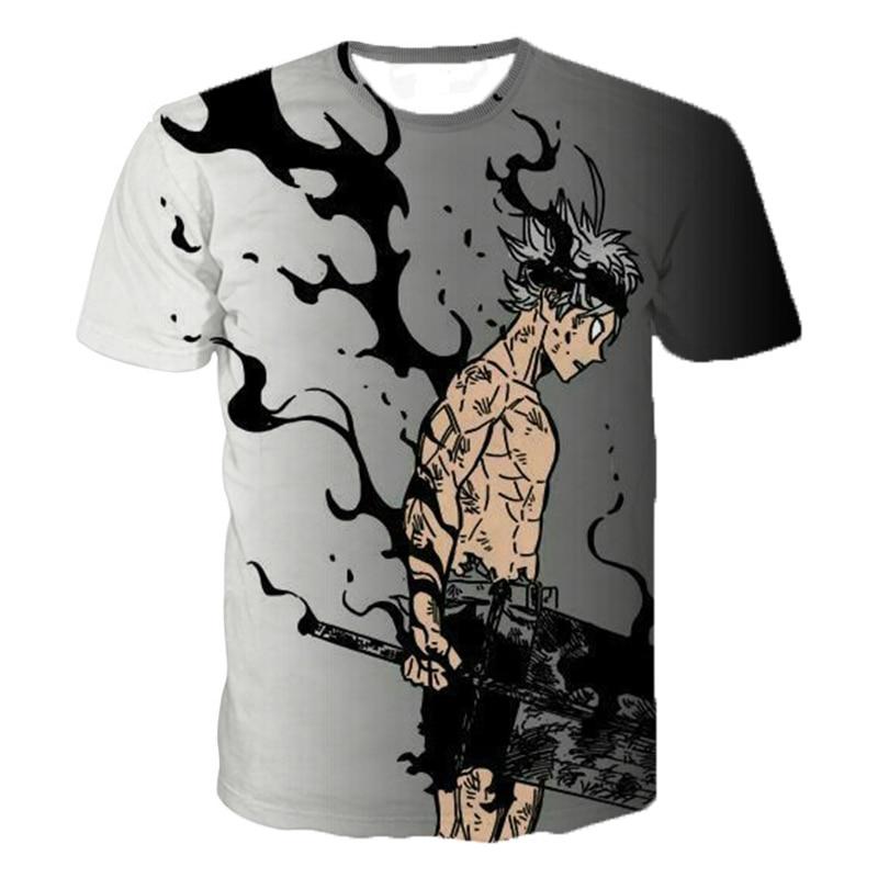2020 Hot Sale Anime Black Clover 3D Printed T Shirt Men Women Summer Fashion Casual T-shirts Streetwear Oversized Tee Tops